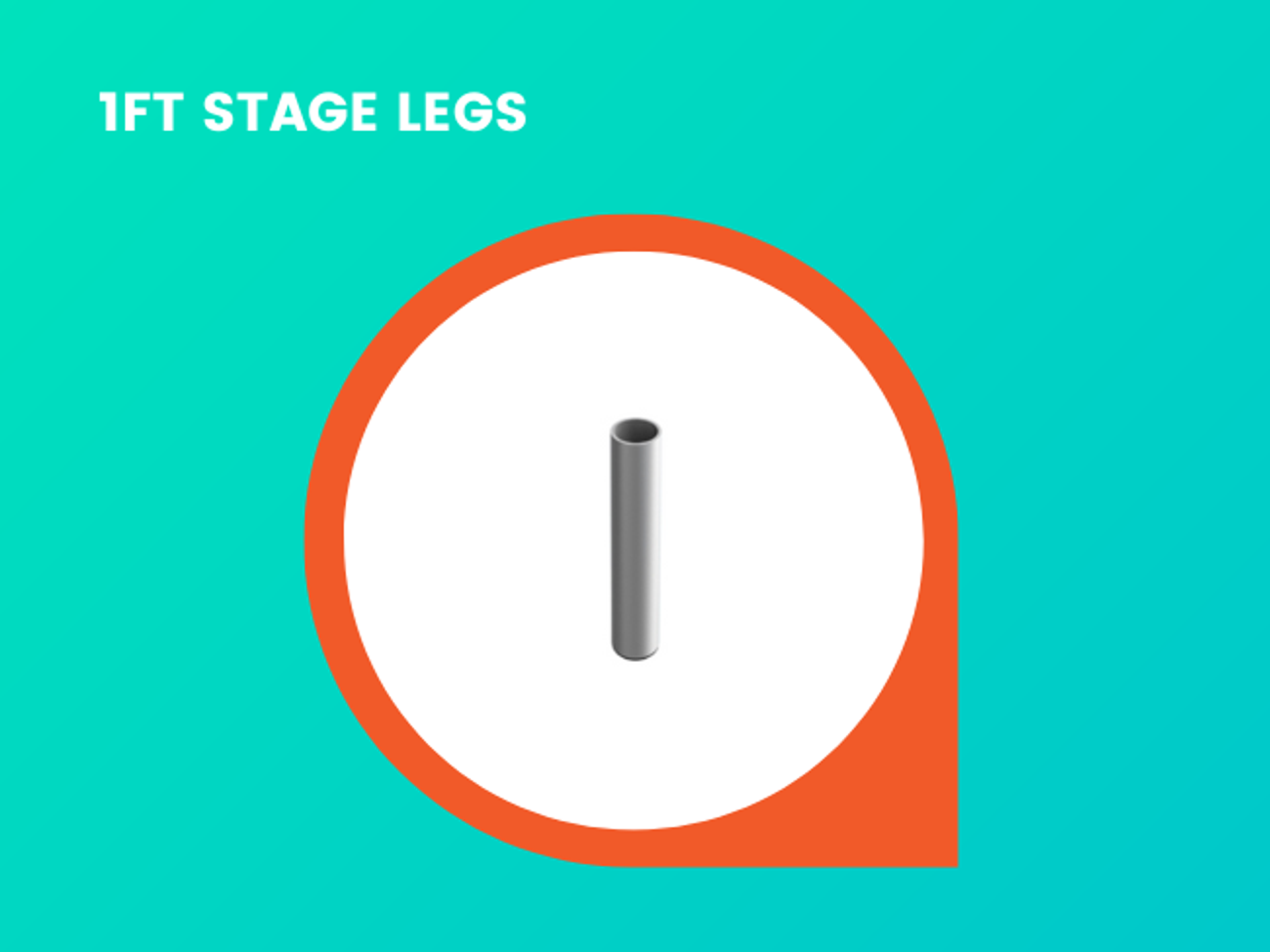 1ft Stage Legs