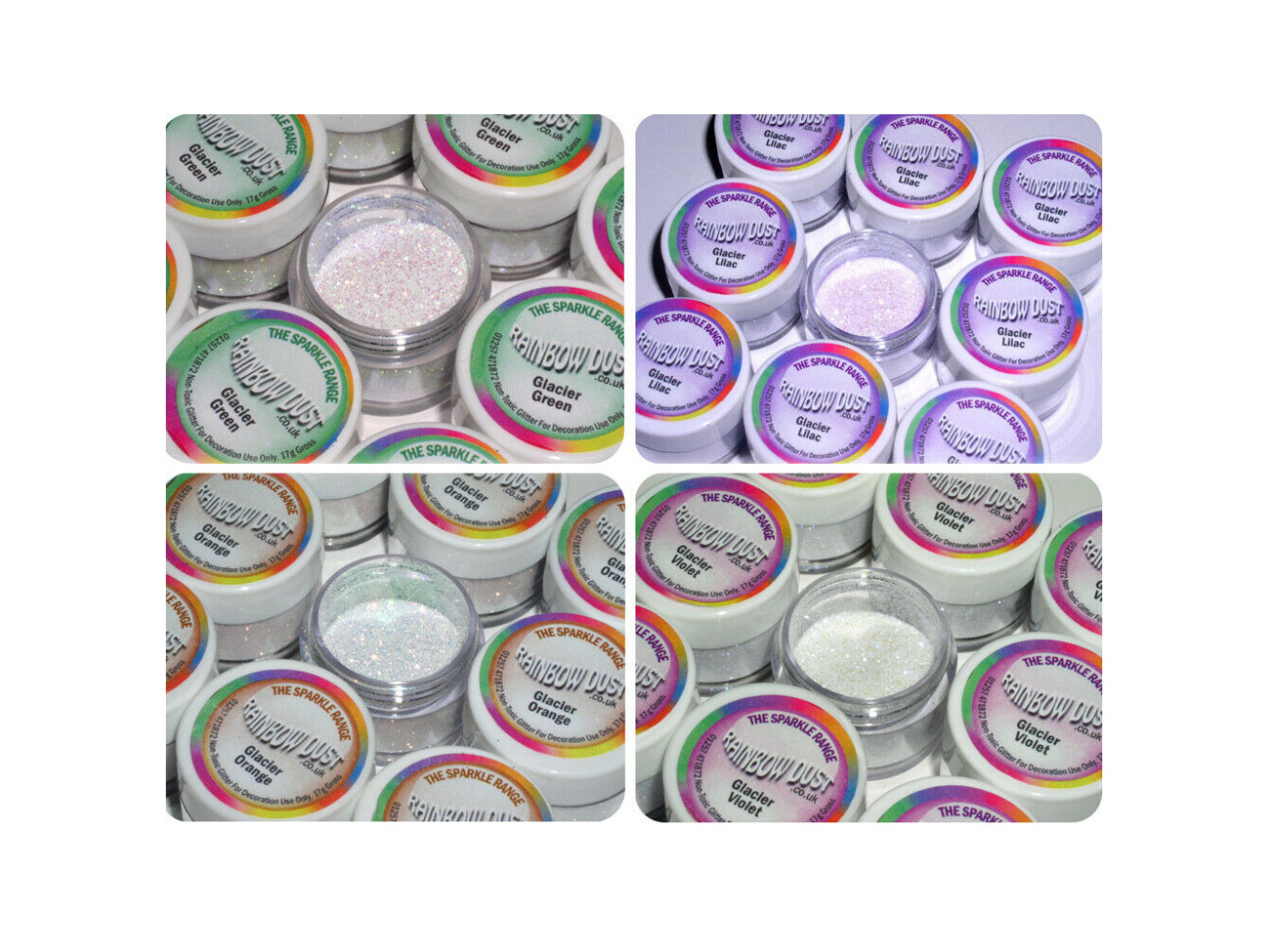 Rainbow Dust Hologram NON-TOXIC Cake Decoration Glitters Sugarcraft Sparkle