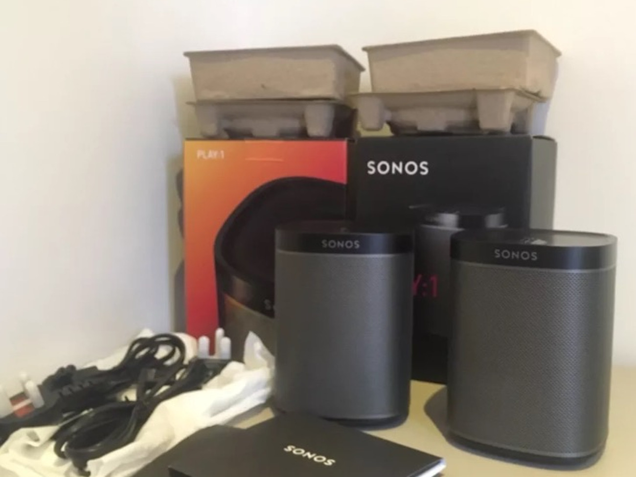 2x sonos play 1