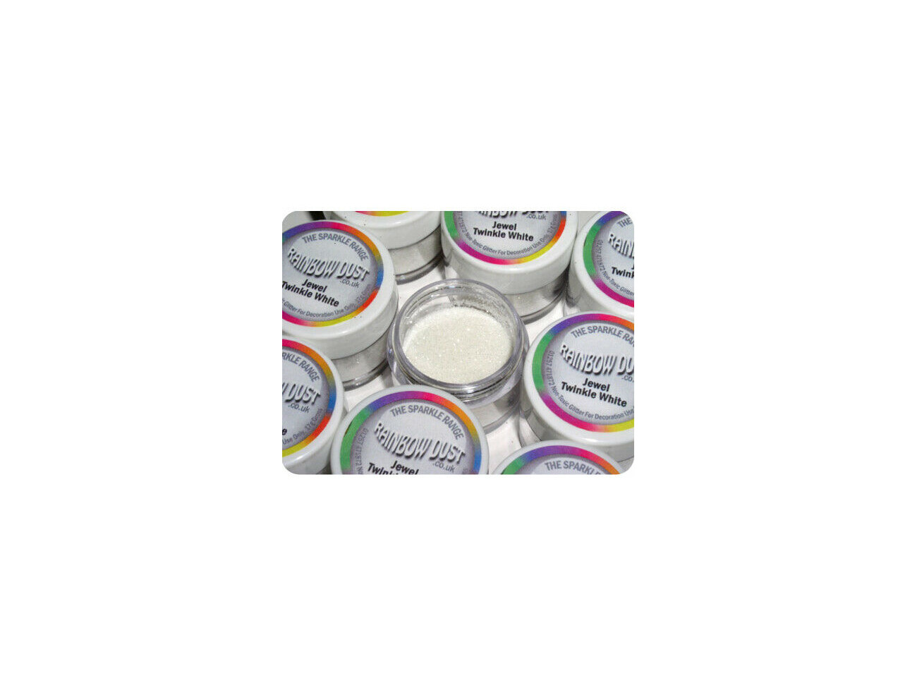 ** 5 X Any Sparkle Jewel ** Rainbow Dust Non-Toxic Cake Icing Glitter Decoration