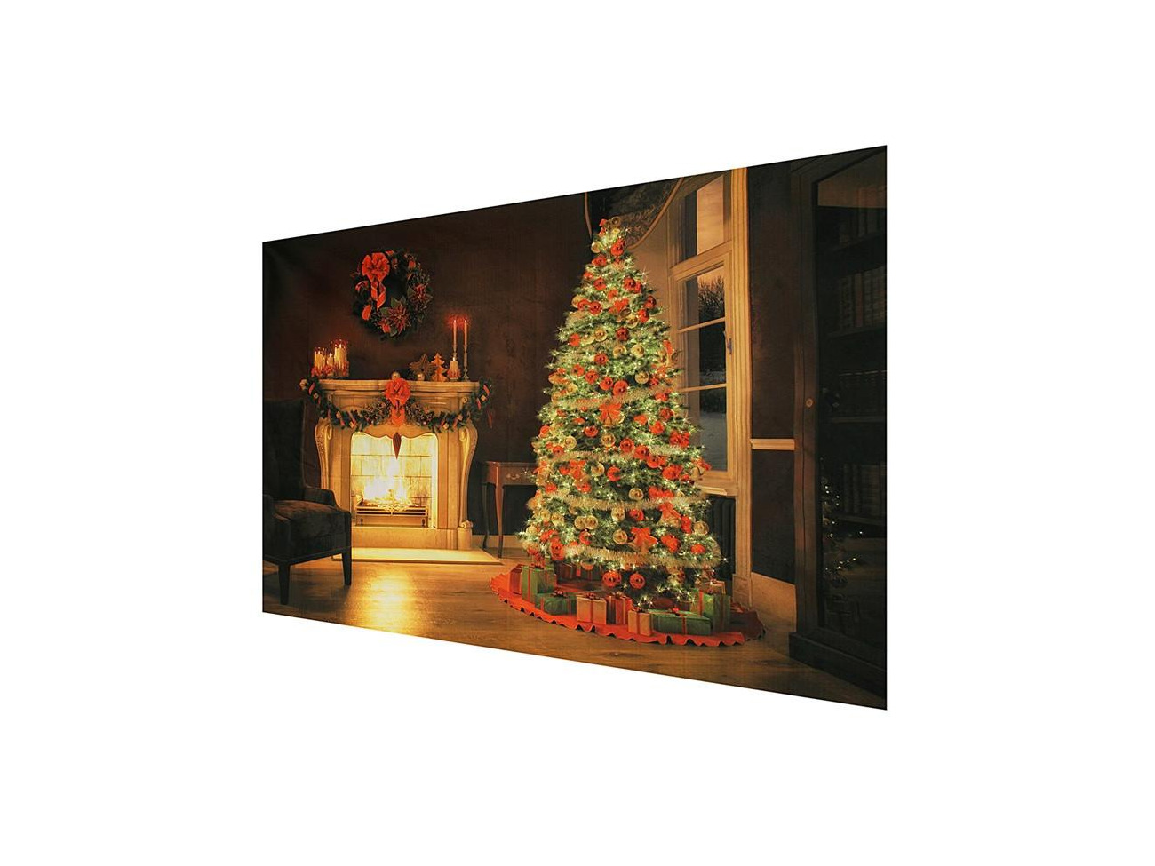 5X10FT-Christmas Tree Lighting House Decoration Photography Backdrops Party Decoration Photo Studio Background