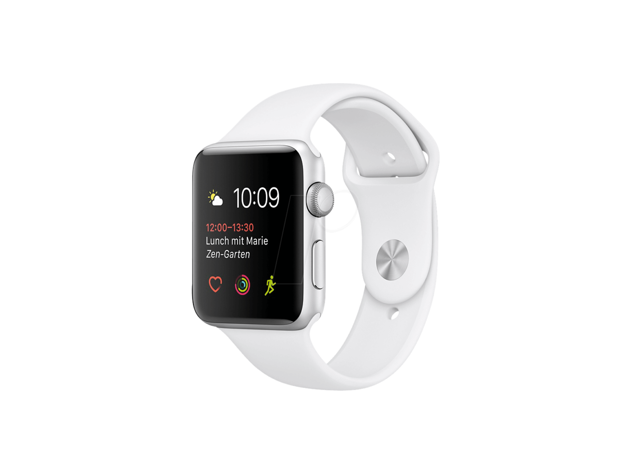 1 42mm Silver Aluminium Case White 1 42mm Silver Aluminium Case White