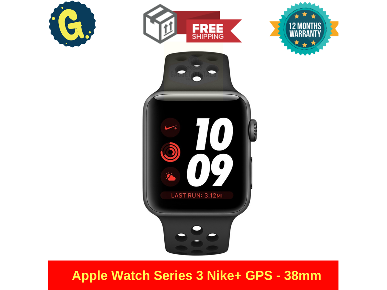 apple watch series 3 nike silver