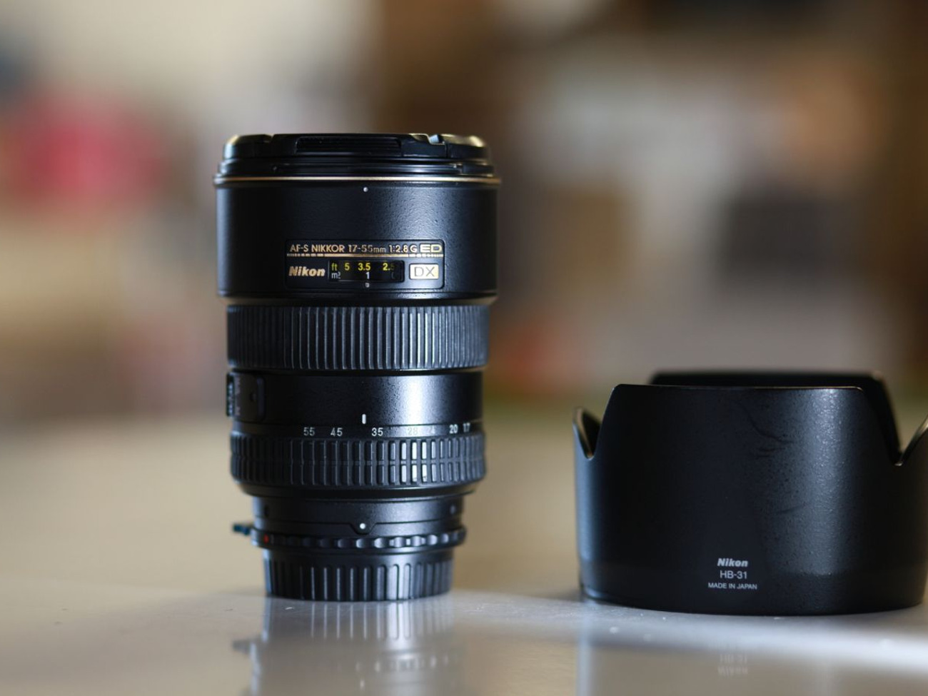 Nikon DX 17-55mm f/2.8 G lens (available w/ Canon EF mount)