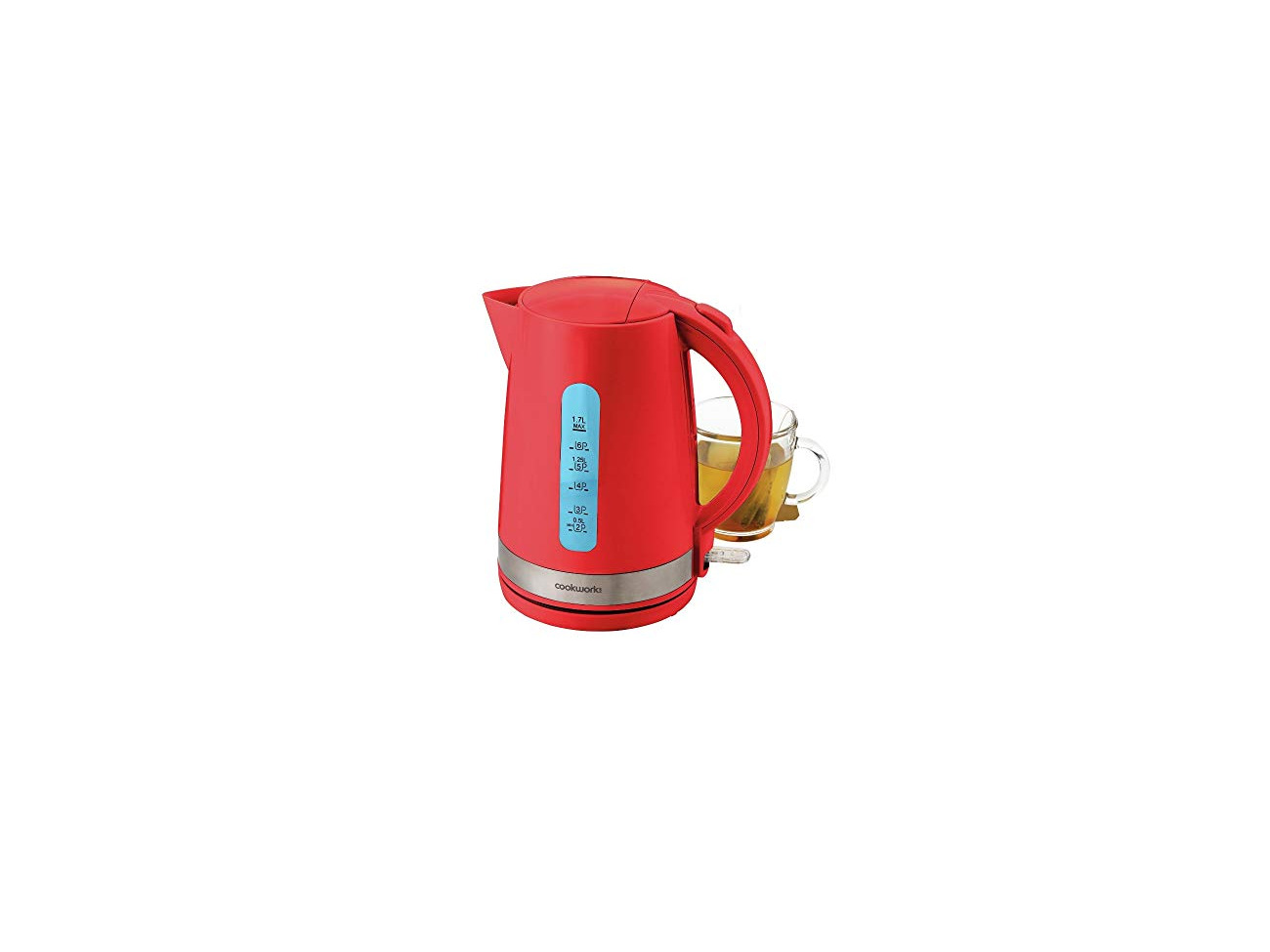 Buy CookWorks 3kW 1.7L Cordless Buy Cookworks Jug Kettle Red