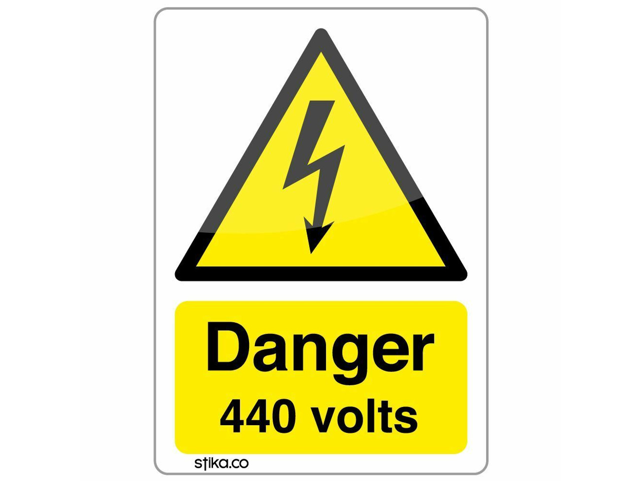 CAUTION MIND THE STEP Sign Sticker Vinyl Health and safety 300mm x 100mm