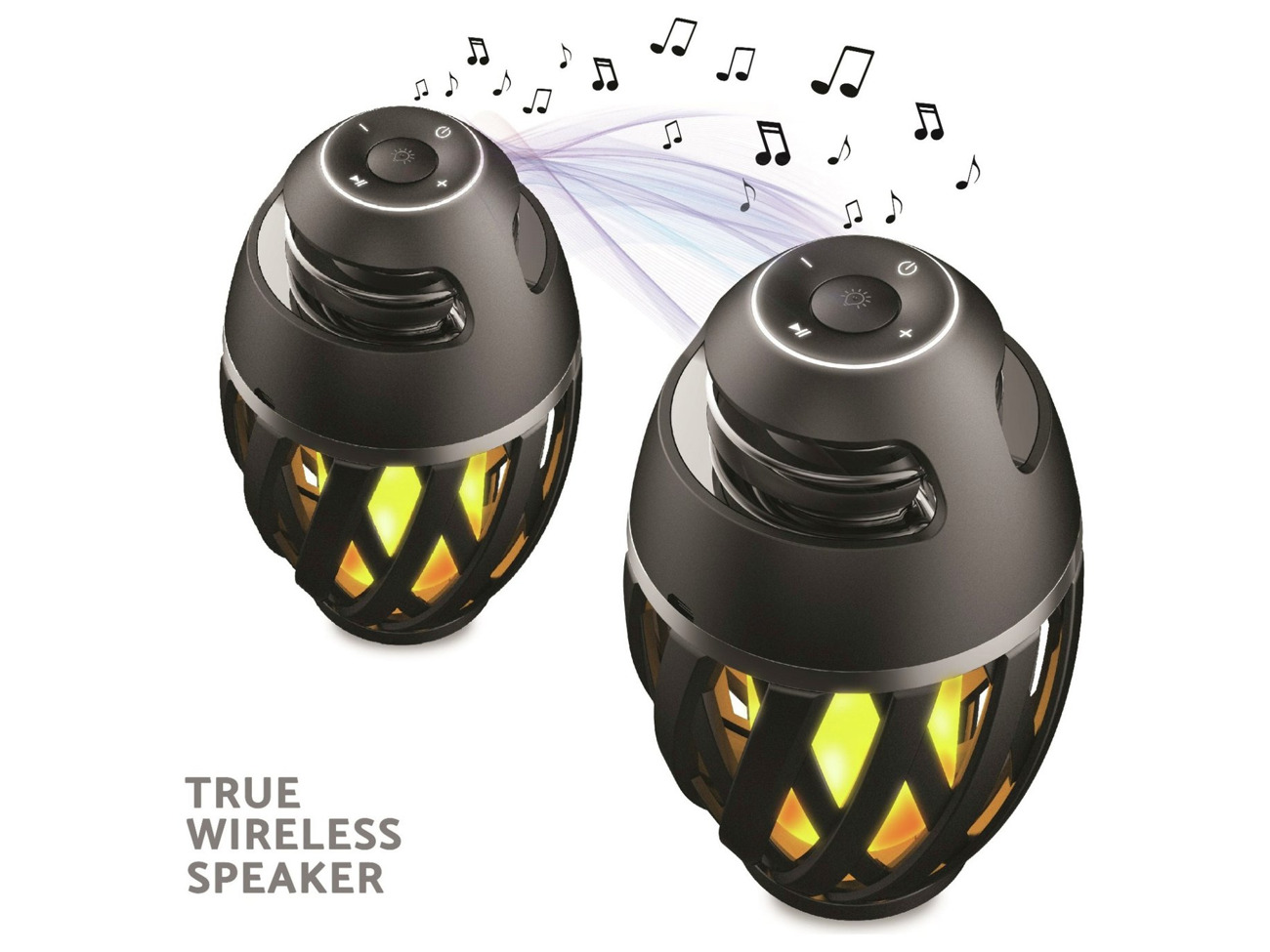 Decotech Flame And Led Lamp Bluetooth Speaker Fat Llama