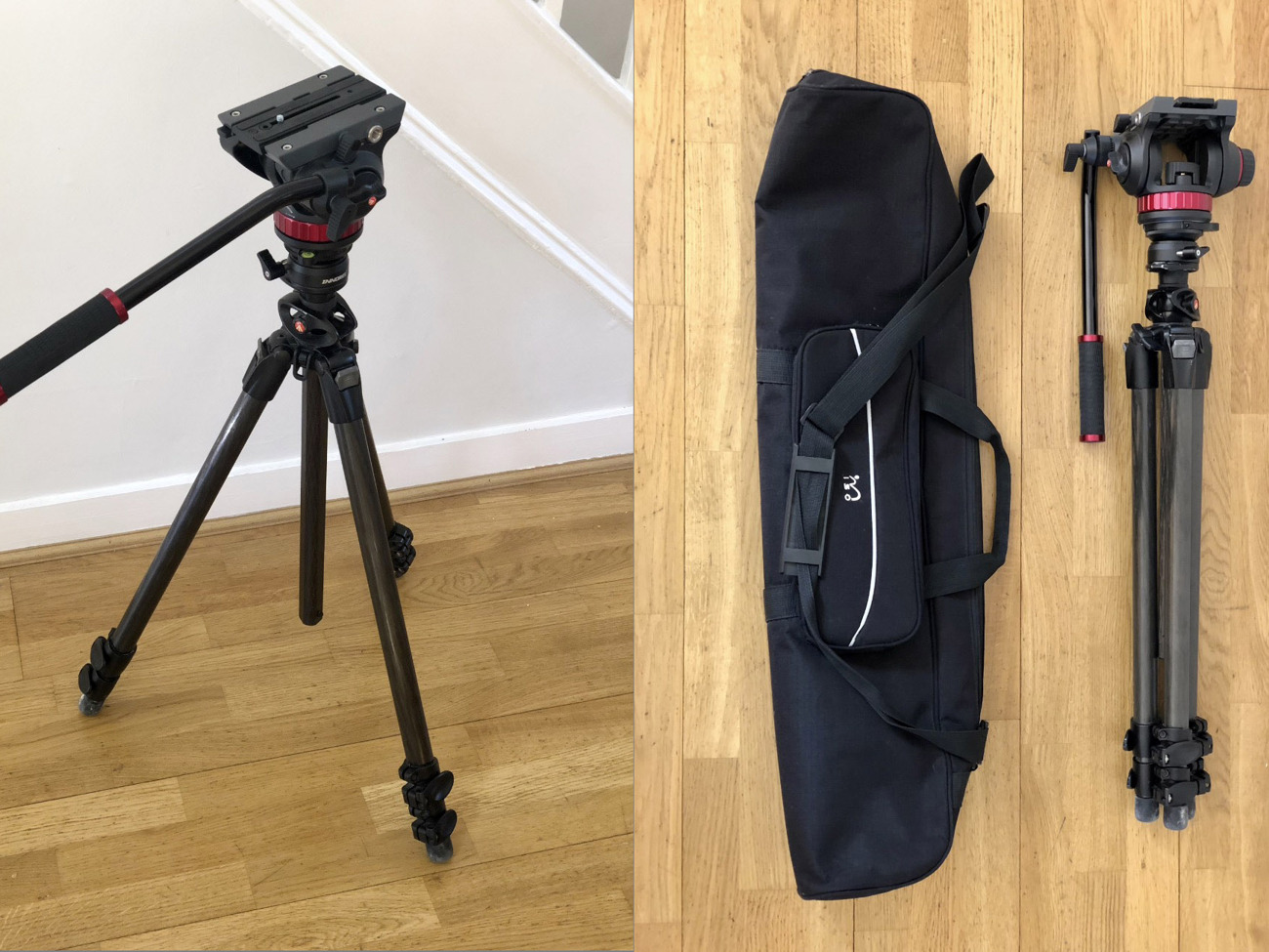 mvh502ah fluid video head with mt055xpro3 tripod