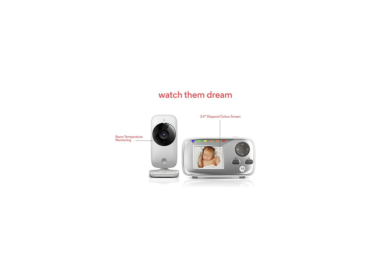 motorola mbp482 baby video monitor extra camera