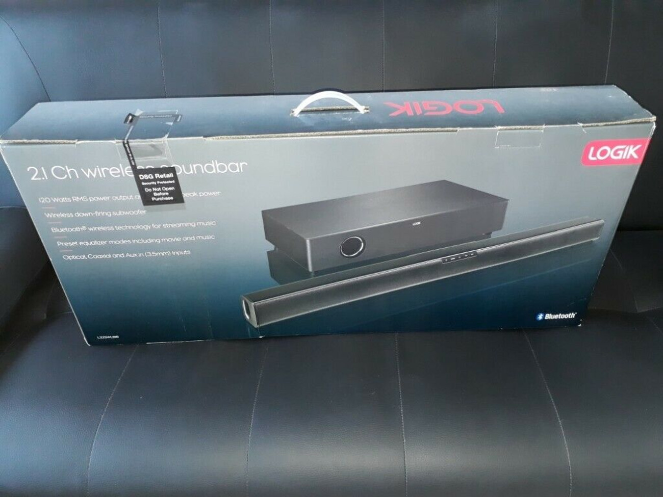 logik soundbar with wireless subwoofer