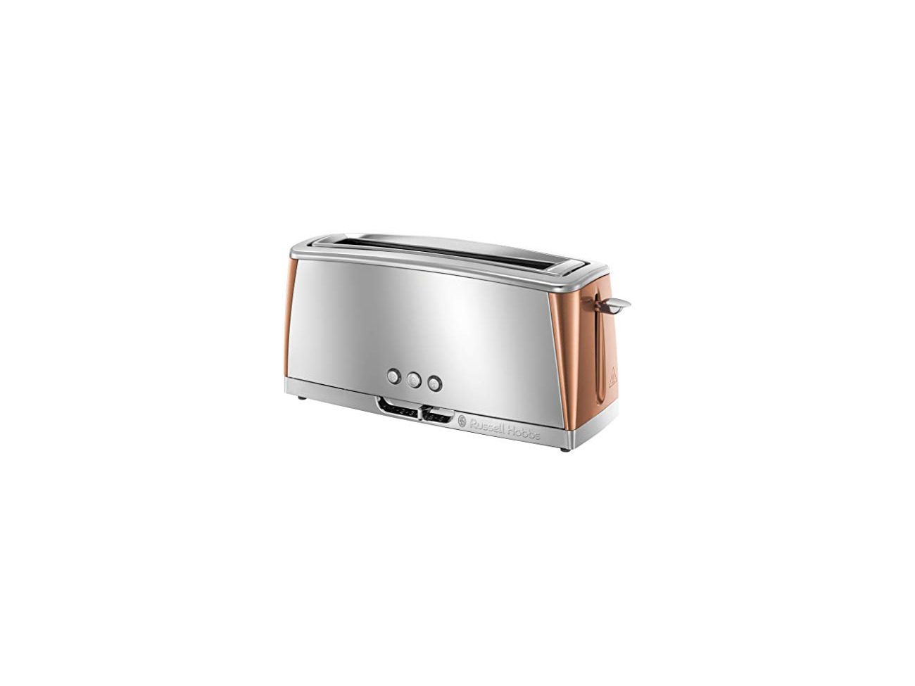 Russell Hobbs Worcester 4 Slice Toaster Brushed & Polished Stain