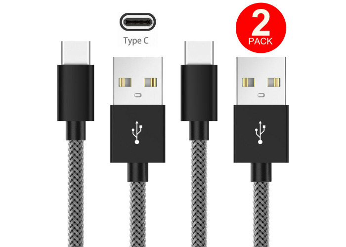 Strong Braided USB Type C to Cable 2.4A Premium High Speed Braided USB Type C