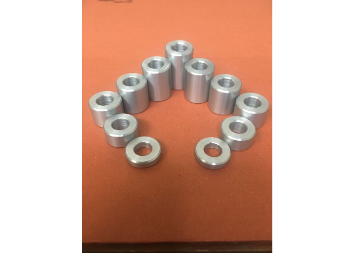 13MM Dia Aluminum Stand Off Spacers Collar Bonnet Raisers Bushes with M10 Hole