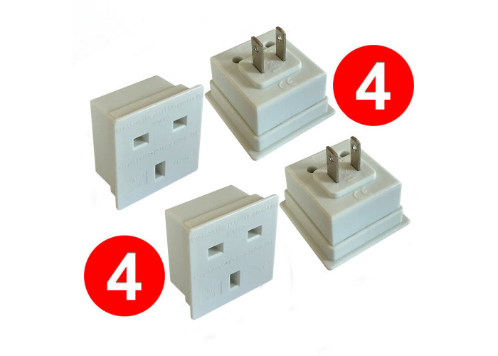 4 PACK UK to America Brazil Canada Jamaica Thailand Mexico Travel Plug Adapter