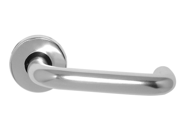 SILVER ALUMINIUM. DOOR MORTICE LEVER LOCK SET SAA