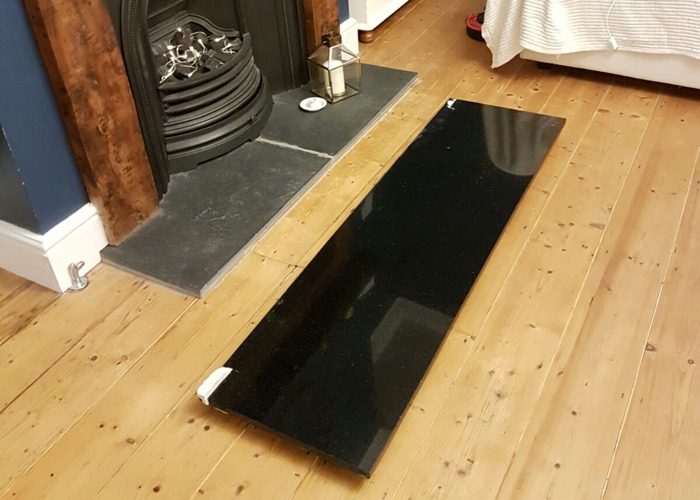 Rent Black granite hearth stone in Bristol (rent for £8.00 / day, £2.91 /  week)