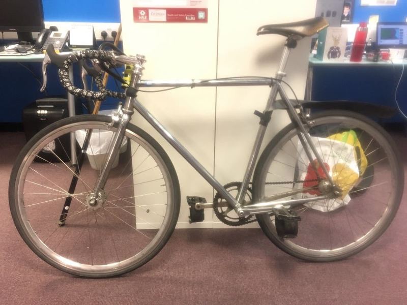 chrome single speed bike