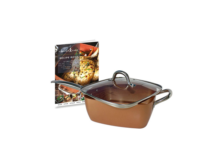 Buy Copper Chef Non-Stick Deep Sided Square Pan Kit ...