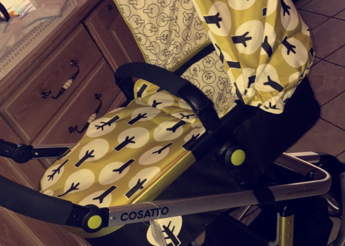 cosatto green tree pram