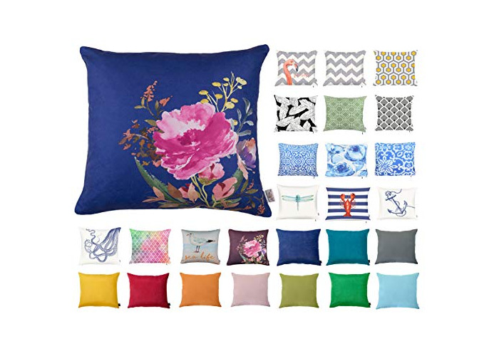 Square Pillow Case Throw Cushion Cover Plain One Colour Square Pillowcase 63 x