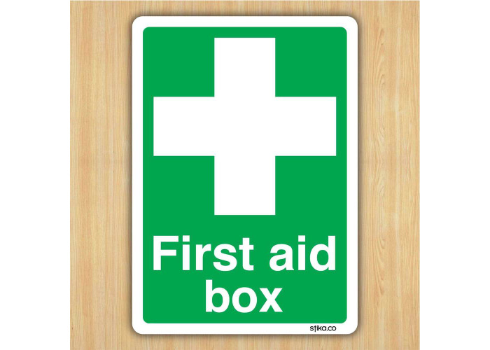 sticker first aid box red health emergency safetydecal macbook self adhesive