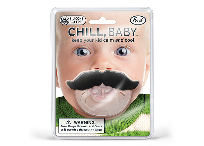 baby moustache dummy