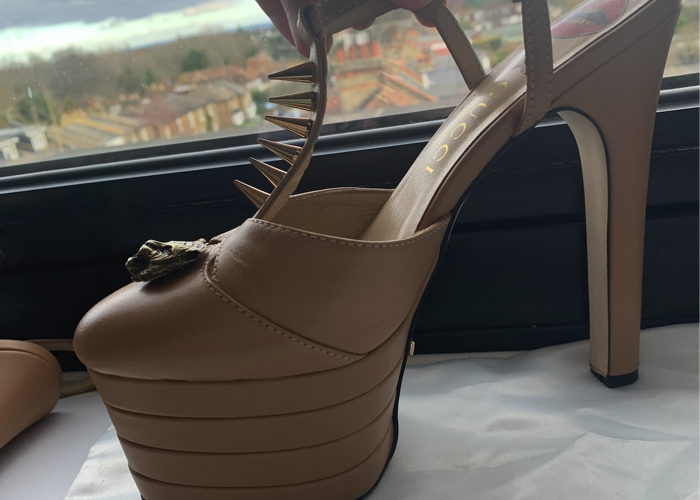 gucci platform heels