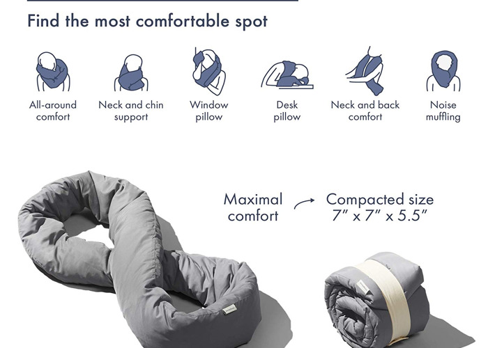 Rent Huzi Infinity Travel Pillow in St Huzi Infinity Pillow Versatile Soft