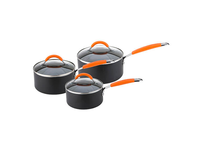 Prestige Everyday Straining 3 Piece Saucepan Set