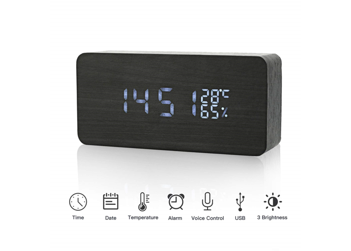 Joy Digital Alarm Clock Wood Led Wooden Alarm Clock Wood Led Wooden