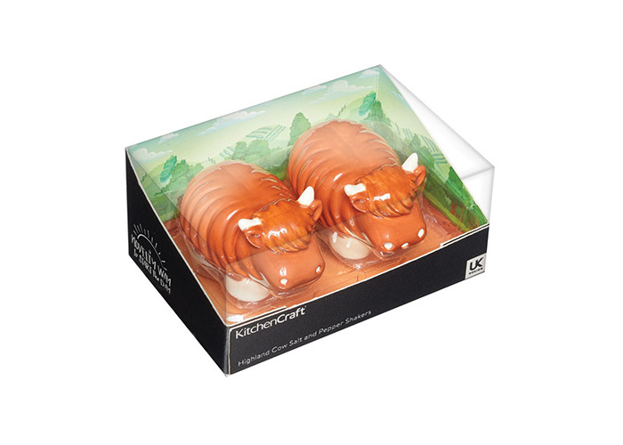 Brown KitchenCraft Ceramic Cactus-Shaped Novelty Salt and Pepper Shakers Green 2-Piece Set