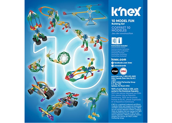 K/'NEX 500 WHITE RODS Standard Size Replacement KNEX Parts and Pieces