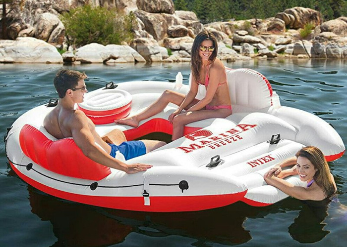Rent large inflatable Raft with Built 