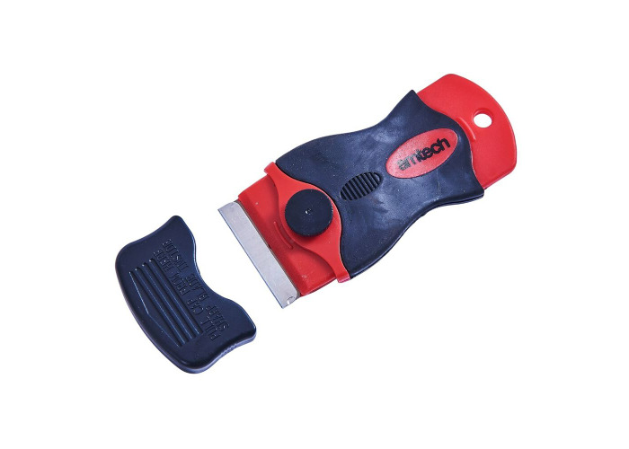 Amtech 4/'/' Wallpaper Scraper Strip Paint Varnish 5 Blades Angled head Metal Body