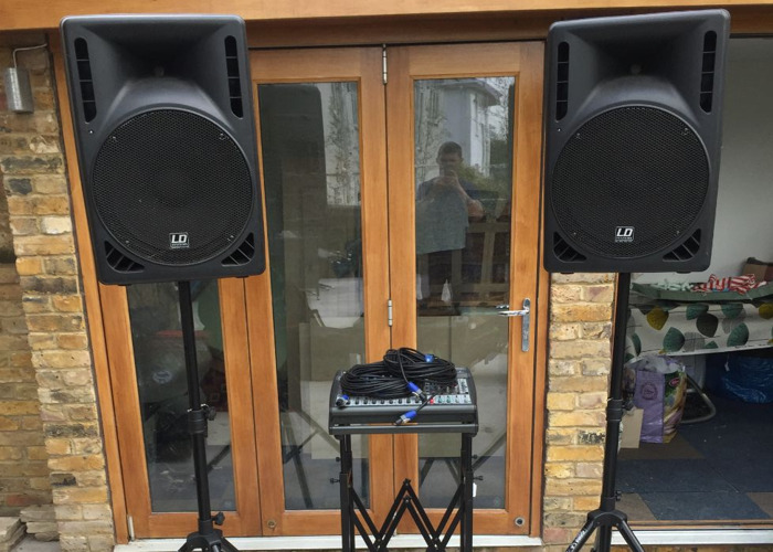 pa system with monitors