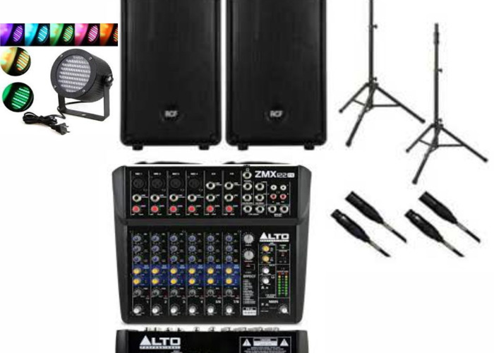 Party Pack 12 Ch Mixer 2 X 400w Speakers Rgb Lights In London Party Pack 12 Ch Mixer 2 X 400w Speakers Rgb Lights In London