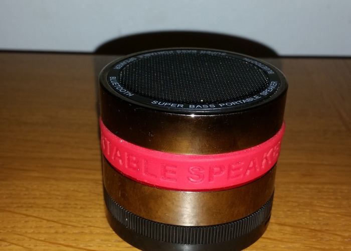 chrome portable speaker