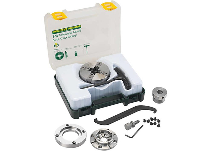 Record Power SC3 Geared Scroll Chuck Package 3//4/" x 16tpi