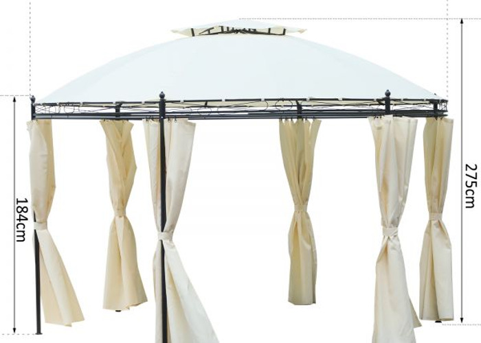 Rent Round Roof Gazebo With Curtains In London Rent For 65 00