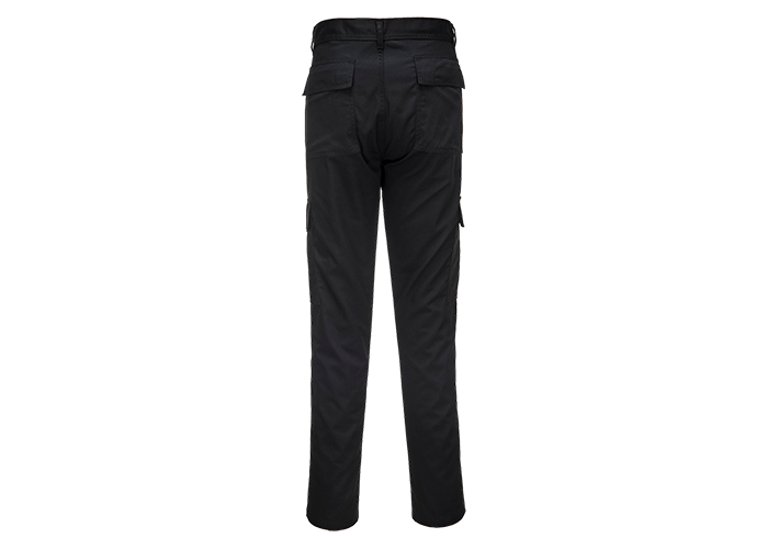 slim fit black combat trousers