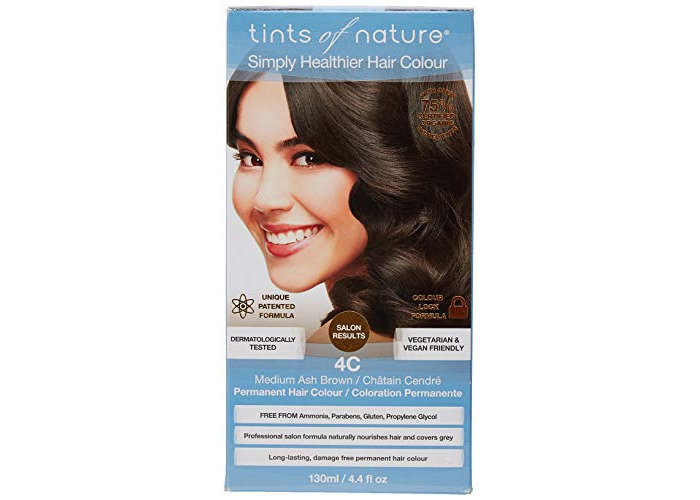 Buy Tints Of Nature Organic 4c Medium Ash Brown Permanent Hair