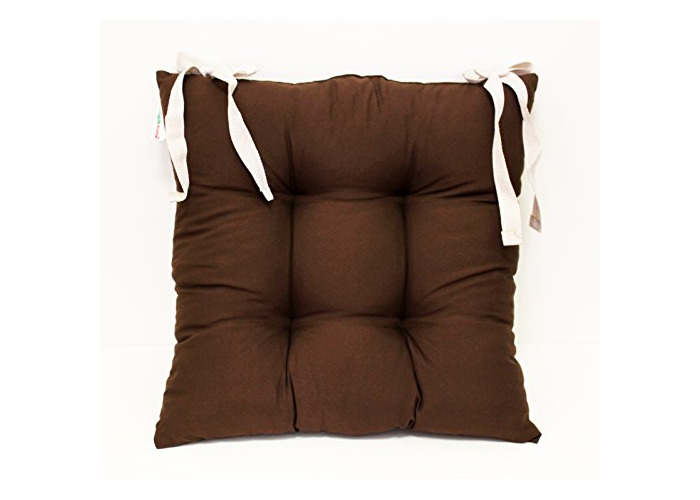 Buy Tropik Home Colourful Seat Pad Dining Room Garden Kitchen Chair Cushion Tie On Many Colours Chocolate Fat Llama