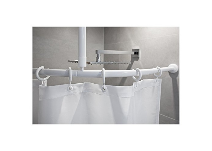 Buy Tropik Home Curved Shower Curtain Rail Pole Rod With Ceiling