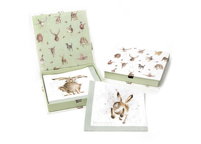 /'The Afternoon Nap/' Cocktail Napkins Wrendale Designs