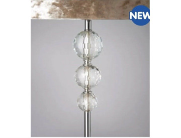 Luxe Crystal Floor Lamp Luxe Crystal Crushed Velvet Table Lamp