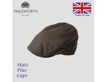 black waxed flat cap