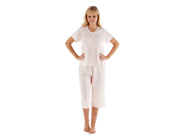 Ladies Long Sleeve Floral Cotton Jersey Pyjamas 3 Colours Sizes 10-24