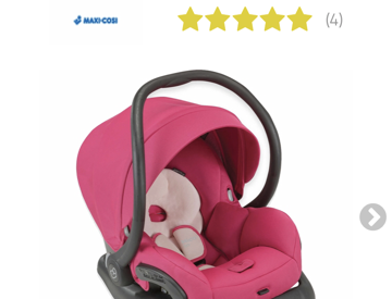 pink car seat maxi cosi