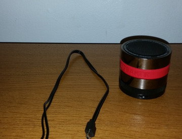 chrome portable speaker