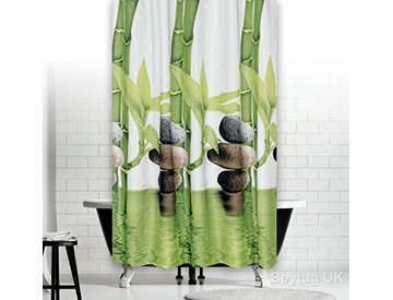 Buy Beautiful Extra Lond And Wide Polyester Fabric Bathroom Shower
